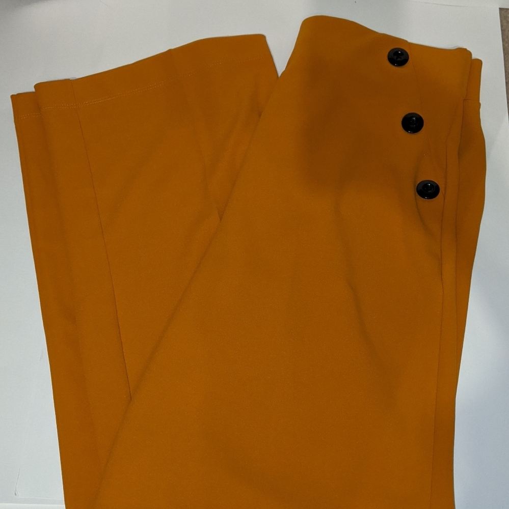 Mustard Flare Leg Sailor Bottoms